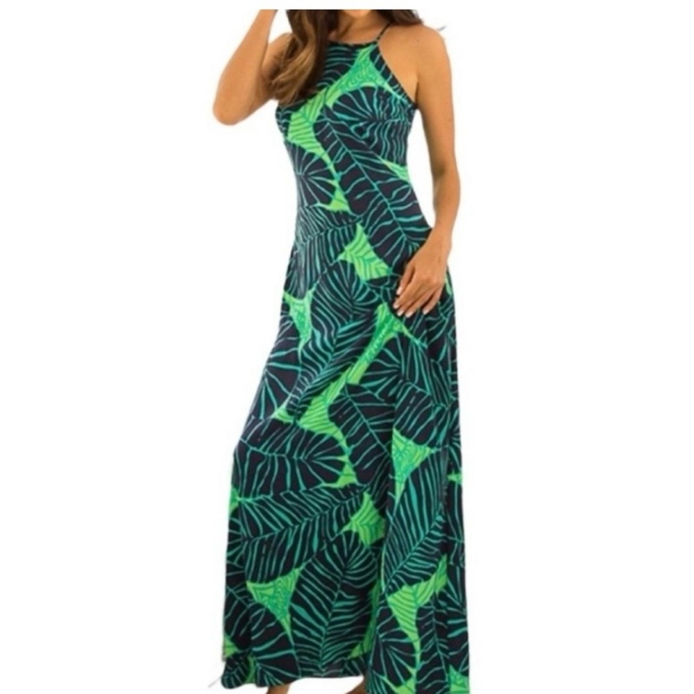 Lilly Pulitzer NWT Size Small Under the Palms Maxi dress ,‎ Rare print Deadstock
